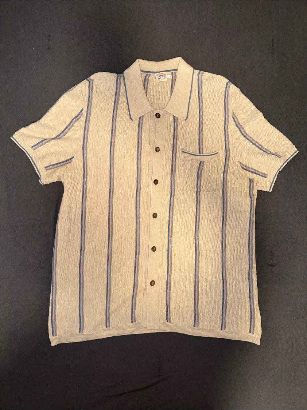 Faherty Short-Sleeve Sweater Shirt